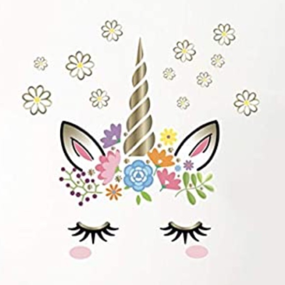 Unicorn wall decal.